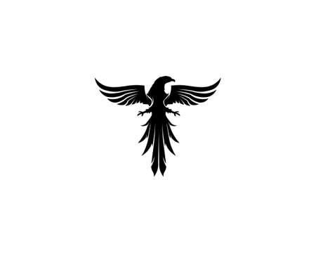 Vector - Vector sign abstract bird in flight Rooster and Chickenの写真素材