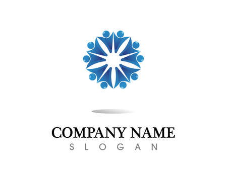 people care success health life logo template iconsの写真素材