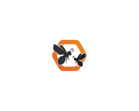 vector bee honey honey bee   nice orange sweet unique warm designのイラスト素材