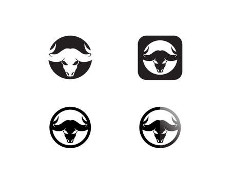 Bull horn logo and symbols template icons appのイラスト素材