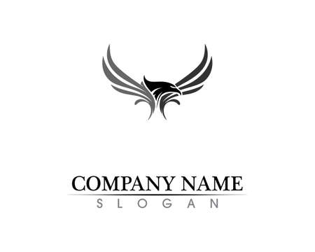 Falcon Wing Logo Template vector icon designのイラスト素材