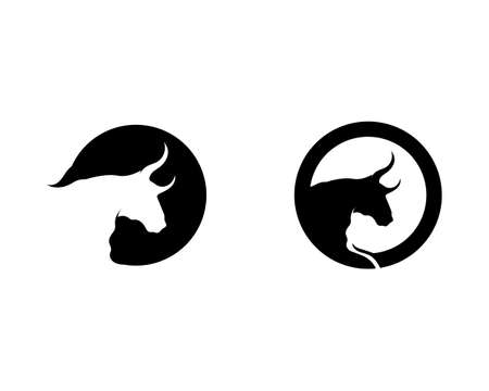 Bull horn logo and symbols template icons appのイラスト素材