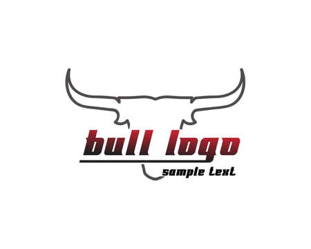 Bull horn logo and symbols template icons appのイラスト素材