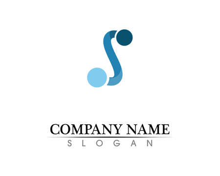 Business corporate letter S design vectorのイラスト素材
