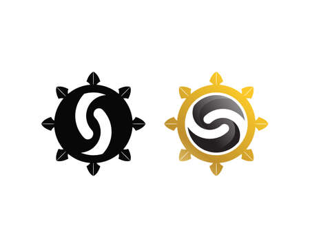 Business corporate letter S design vectorのイラスト素材
