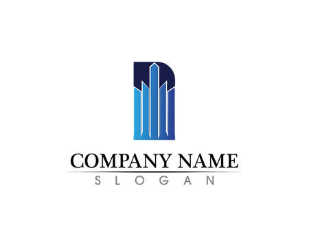 Real estate and home buildings logo icons templateの写真素材