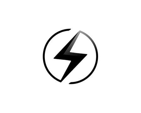 electric Vector lightning icon logo and symbolsの写真素材