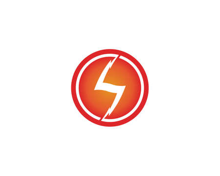 electric Vector lightning icon logo and symbolsの写真素材