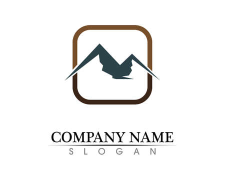 Mountain nature landscape  logo and symbols  icons templateの写真素材