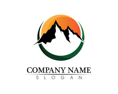Mountain nature landscape  logo and symbols  icons templateの写真素材