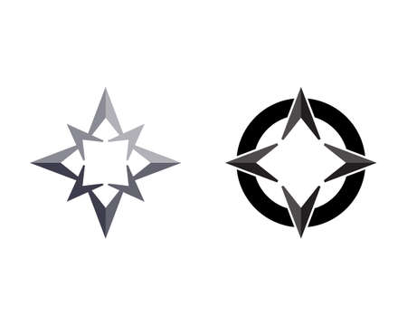 Vector - Compass signs and symbolsのイラスト素材