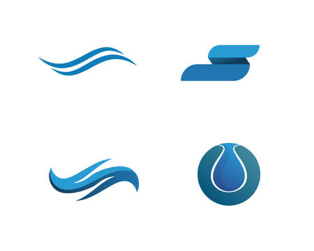 water drop Template vector illustration designのイラスト素材