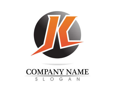 k letter k design and vectorのイラスト素材