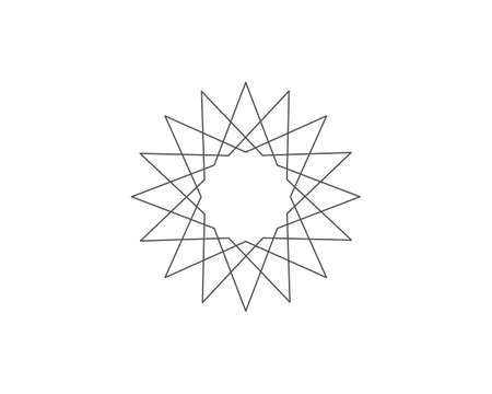 Red and blue Star falcon Template vector iconのイラスト素材