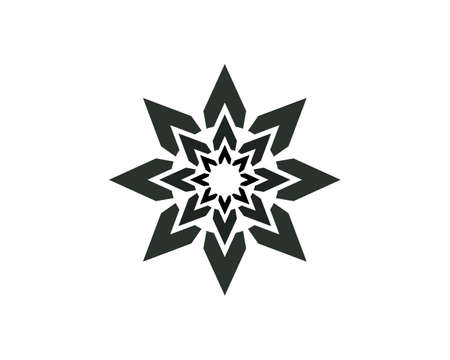 Red and blue Star falcon  Template vector iconのイラスト素材