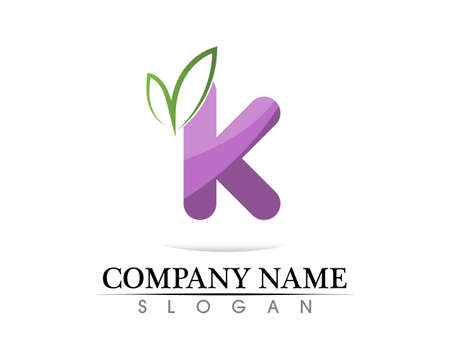 k letter k design and vectorのイラスト素材