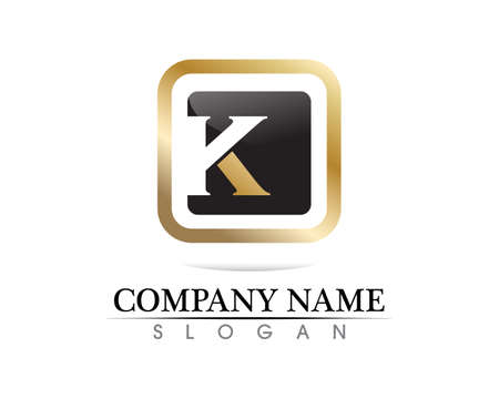 k letter k design and vectorのイラスト素材