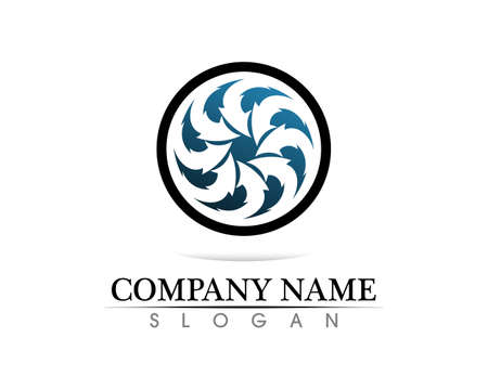 Technology circle logo and symbols Vectorのイラスト素材