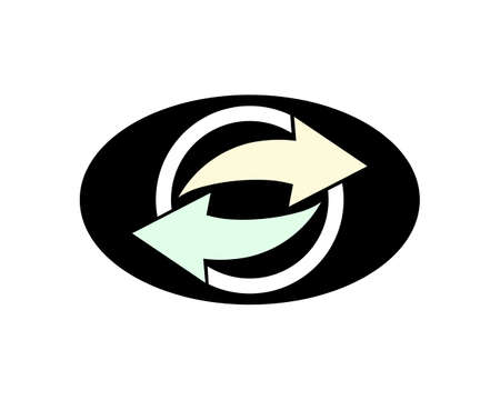 Arrows vector illustration icon Logo Template designのイラスト素材