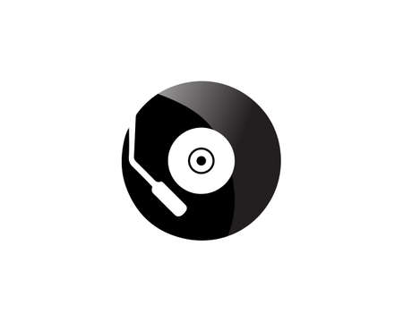 Music note Icon Vector logo and designのイラスト素材