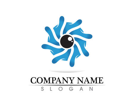 water drop Logo Template vector illustration designのイラスト素材