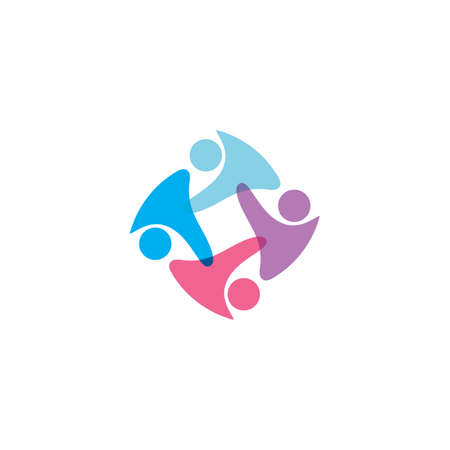 Community people care logo and symbols templateのイラスト素材
