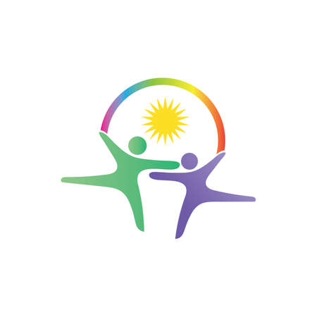 Community people care logo and symbols templateのイラスト素材