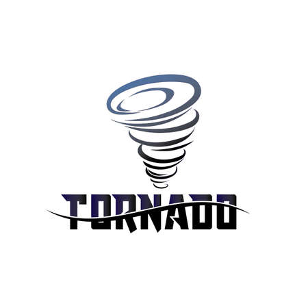 storm and tornado logo design vetorのイラスト素材