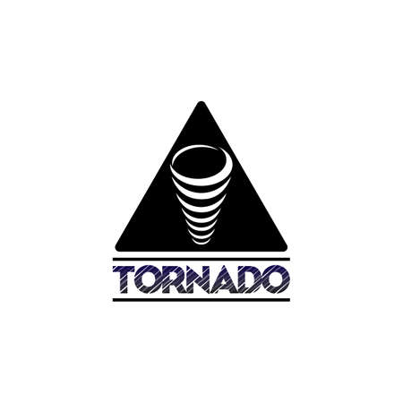 storm and tornado logo design vetorのイラスト素材
