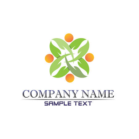people care success health life logoのイラスト素材