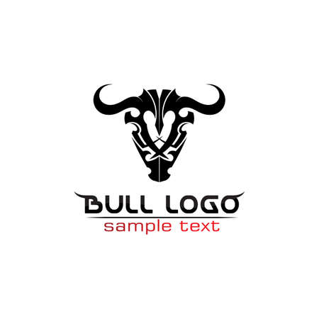 Bull horn logo and symbols template icons appのイラスト素材