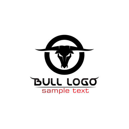 Bull horn logo and symbols template icons appのイラスト素材