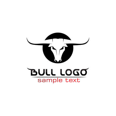 Bull horn logo and symbols template icons appのイラスト素材