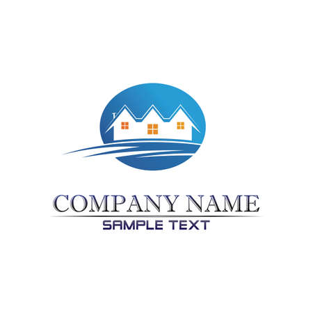 Real estate and home buildings logo icons templateのイラスト素材