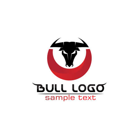 Bull horn logo and symbols template icons appのイラスト素材