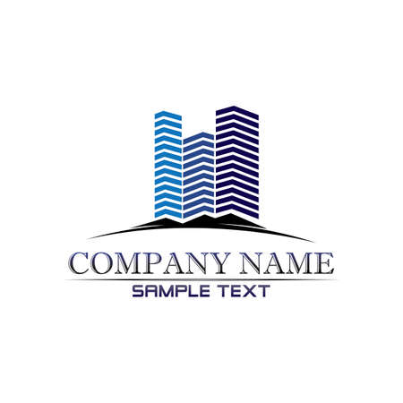 Real estate and home buildings logo icons templateのイラスト素材