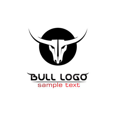 Bull horn logo and symbols template icons appのイラスト素材