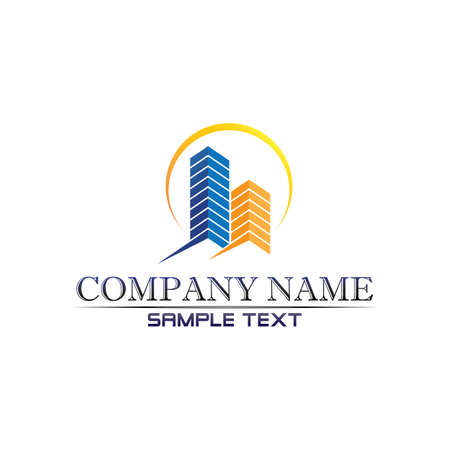 Real estate and home buildings logo icons templateのイラスト素材