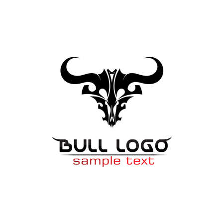 Bull horn logo and symbols template icons appのイラスト素材