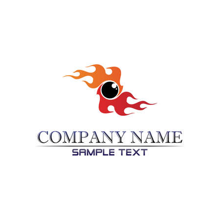 Fire flame nature logo and symbols icons templateのイラスト素材