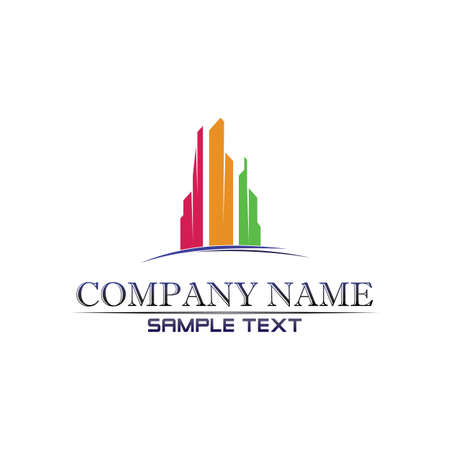 Real estate and home buildings logo icons templateのイラスト素材