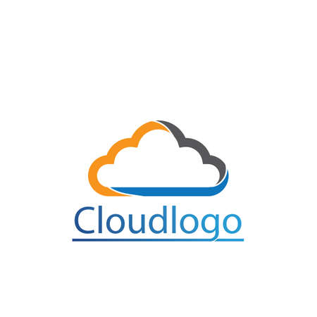Cloud servers data logo and symbols iconsのイラスト素材