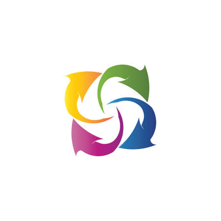 Arrows vector illustration icon Logo Template designのイラスト素材