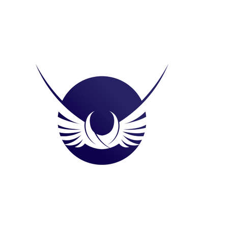 Falcon Wings Logo Template vector icon logo designのイラスト素材