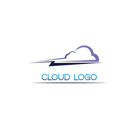 Cloud servers data logo and symbols iconsのイラスト素材
