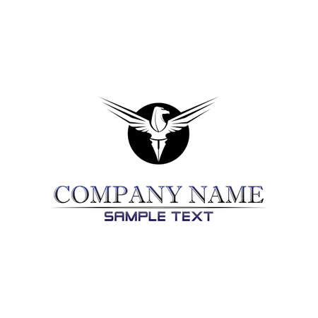 Falcon Wings Logo Template vector icon logo designのイラスト素材