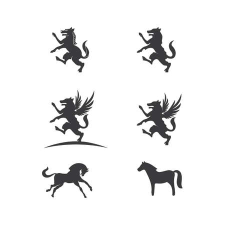 Pegasus Vector Logo Template vector illustrationのイラスト素材