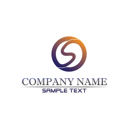 Business corporate letter S logo design vectorのイラスト素材