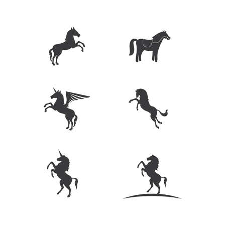 Pegasus Vector Logo Template vector illustrationのイラスト素材