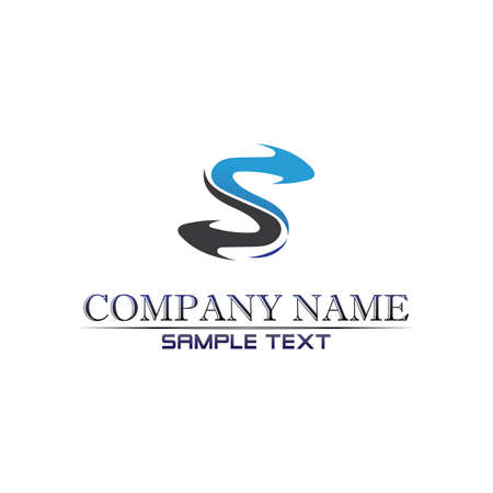 Business corporate letter S logo design vectorのイラスト素材
